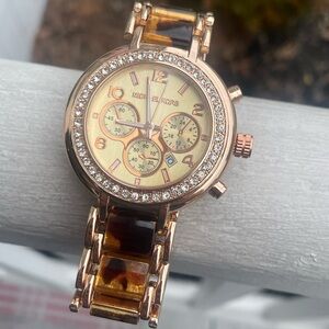 Michael Kors Gold and Tortoiseshell Women's Watch